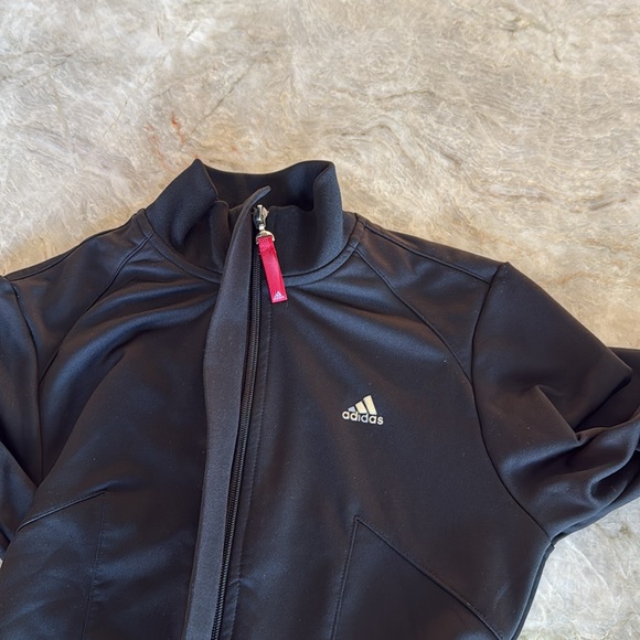Adidas climalite black zip up belted jacket XS - Picture 8 of 11